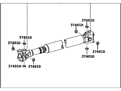 Toyota 37140-0C070 Shaft Assembly Propeller Front