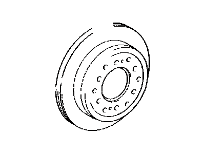 Toyota 42431-60200 Disc,  Rear