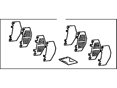 Toyota 04945-35080 Shim Kit,  Anti Squeal,  Front