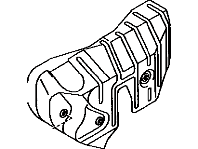 Toyota 17167-35180 Insulator,  Exhaust Manifold Heat,  NO.2