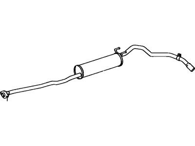 Toyota 17430-35762 Pipe Assembly, Exhaust, Tail