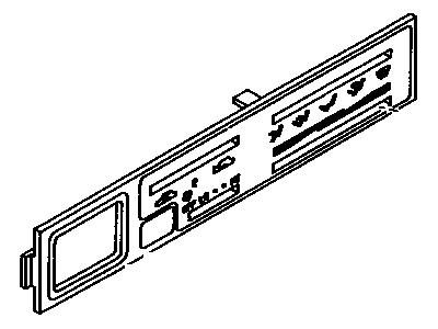 Toyota 55519-35020 Plate, Heater Control Name