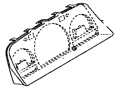 Toyota 83138-04030 Glass,  Speedometer