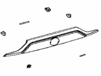 Toyota 76801-42908 Garnish Sub-Assy,  Back Door,  Outside