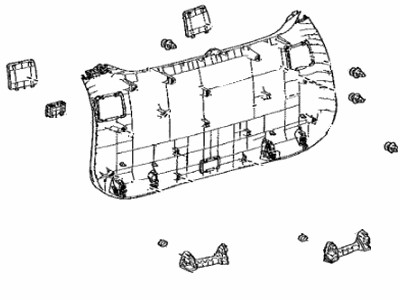 Toyota 67750-42060-C0 Board Assy,  Back Door Trim