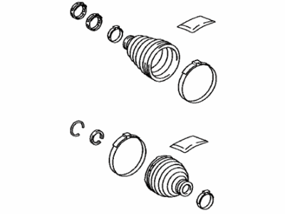 Toyota 04428-42170 Boot Kit,  Front Drive Shaft,  In & Outboard,  LH