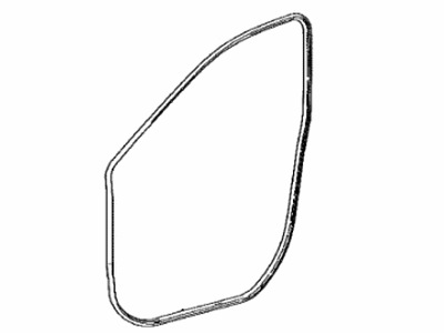 Toyota 62311-42110 Weatherstrip,  Front Door Opening Trim,  RH