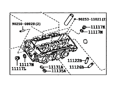 Toyota 11102-39055 Head,  Cylinder,  LH