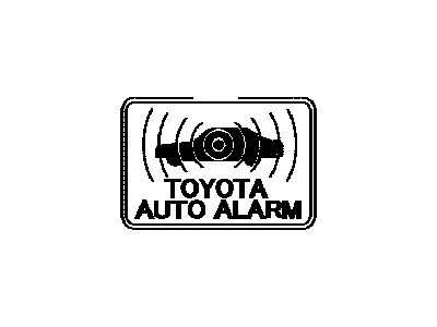 Toyota 74515-33020 Label,  Theft Warning Information