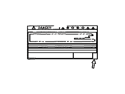 Toyota G9288-48040 Label,  Battery Charging Notice