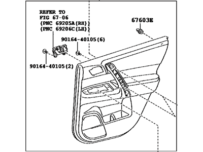 Toyota 67640-48410-B0 Panel Assembly, Rear Door