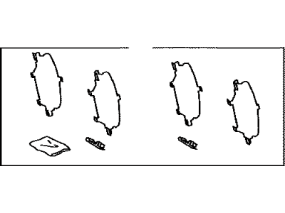 Toyota 04946-48090 Shim Kit,  Anti Squeal(For Rear Disc Brake)