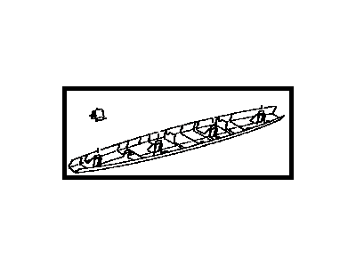 Toyota 64783-48060-C0 Trim,  Back Window Panel,  Upper