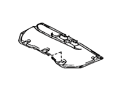 Toyota 53341-48070 Insulator,  Hood