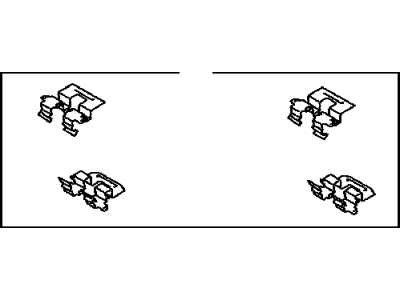 Toyota 04948-48040 Fitting Kit,  Disc Brake,  Rear