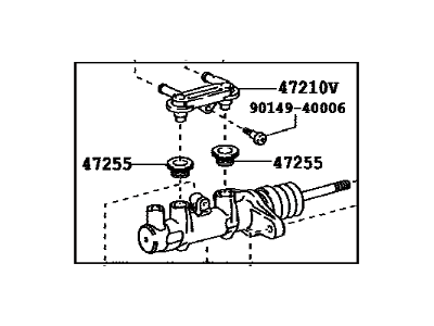 Toyota 47201-48200 Cylinder Sub-Assy,  Brake Master