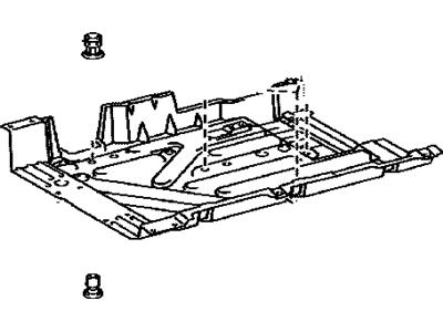 Toyota 58167-48020 Cover,  Front Floor,  Center