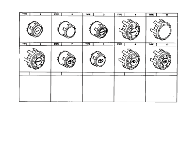 Toyota 42603-35240 Ornament Sub-Assy,  Wheel Hub