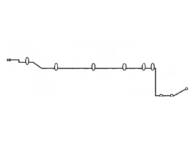 Toyota 47322-47040 Tube,  Rear Brake,  NO.2