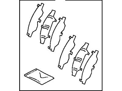 Toyota 04945-35030 Shim Kit,  Anti Squeal,  Front