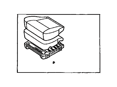 Toyota 71420-04130-E0 Cushion Assy,  Front Seat,  LH (For Separate Type)