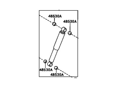 Toyota 48531-80696 Absorber Assy,  Shock,  Rear RH