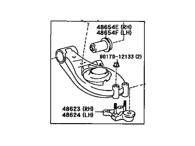 Toyota 48068-04011 Arm Sub-Assy,  Front Suspension,  Lower NO.1 RH