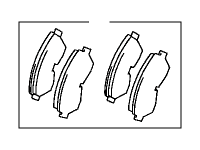 Toyota 04465-04020 Front Disc Brake Pad Set