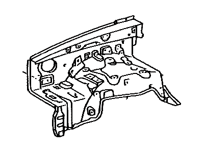 Toyota 53701-04240 Apron Sub-Assy,  Front Fender,  RH