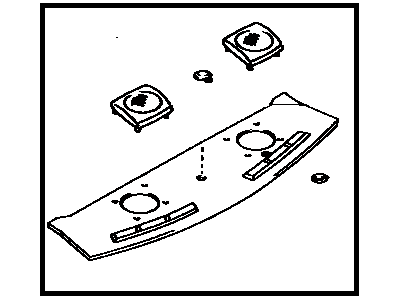 Toyota 64330-22710-03 Panel Assy,  Package Tray Trim