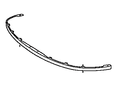 Toyota 53851-47020 Pad,  Front Wheel Opening Extension,  NO.1