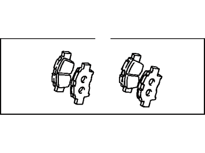 Toyota 04465-17100 Pad Kit,  Disc Brake,  Front