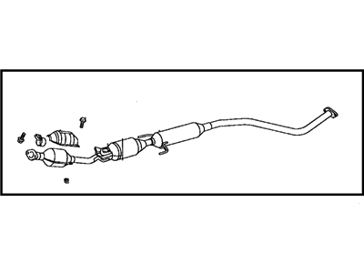 Toyota 17410-21260 Pipe Assy,  Exhaust,  Front