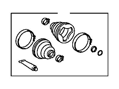 Toyota 04438-20132 Front Cv Joint Boot Kit, In Outboard, Left