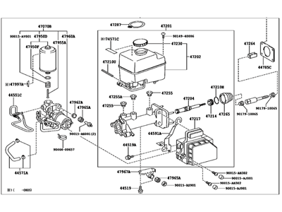 Toyota 47050-60631 Cylinder Assembly, Brake