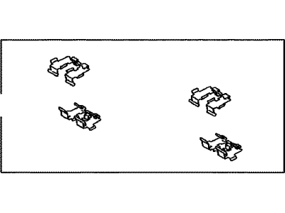 Toyota 04948-06035 Fitting Kit,  Disc Brake,  Rear