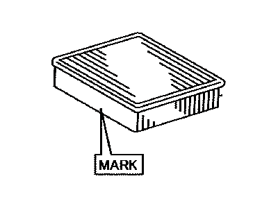 Toyota 17801-38011 Element Sub-Assy,  Air Cleaner Filter