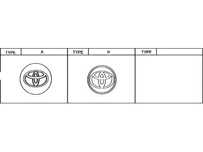 Toyota 42603-06160 Ornament Sub-Assy,  Wheel Hub