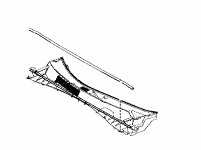 Toyota 55708-0E071 Louver Sub-Assy,  Cowl Top Ventilator