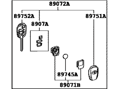 Toyota 89070-0R130 Transmitter Assy,  Door Control