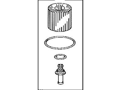 Toyota 04152-31090 Element Kit,  Oil Filter