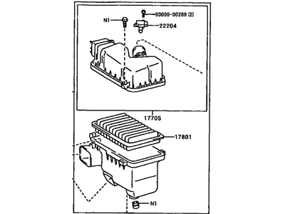 Toyota 17700-0P071 Cleaner Assy,  Air