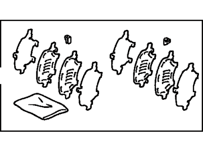 Toyota 04945-33030 Shim Kit,  Anti Squeal,  Front