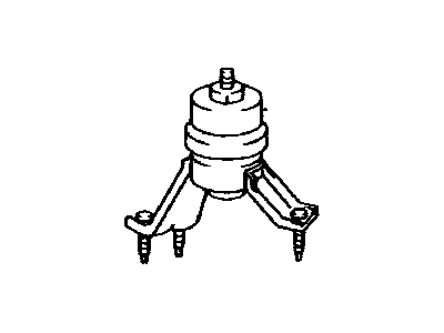 Toyota 12371-20030 Insulator,  Engine Mounting,  Rear