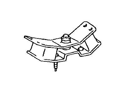 Toyota 12372-20010 Insulator,  Engine Mounting,  LH(For Transverse Engine)