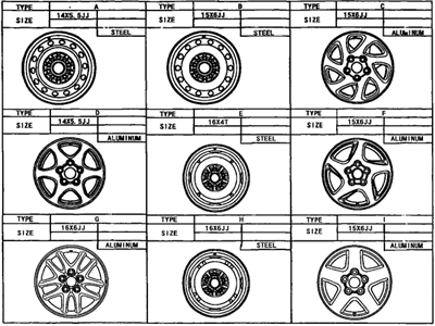 Toyota 42611-33010-01 Wheel,  Disc