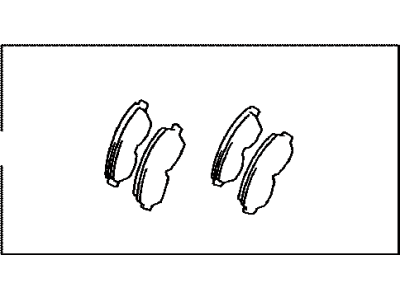 Toyota 04465-42060 Front Disc Brake Pad Set