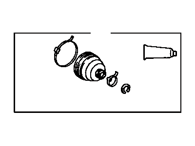 Toyota 04438-42010 Boot Kit,  Rear Drive Shaft Inboard Joint