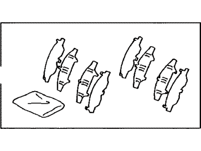 Toyota 04945-42030 Shim Kit,  Anti Squeal,  Front