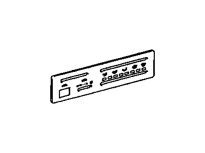 Toyota 55519-42020 Plate,  Heater Control Name